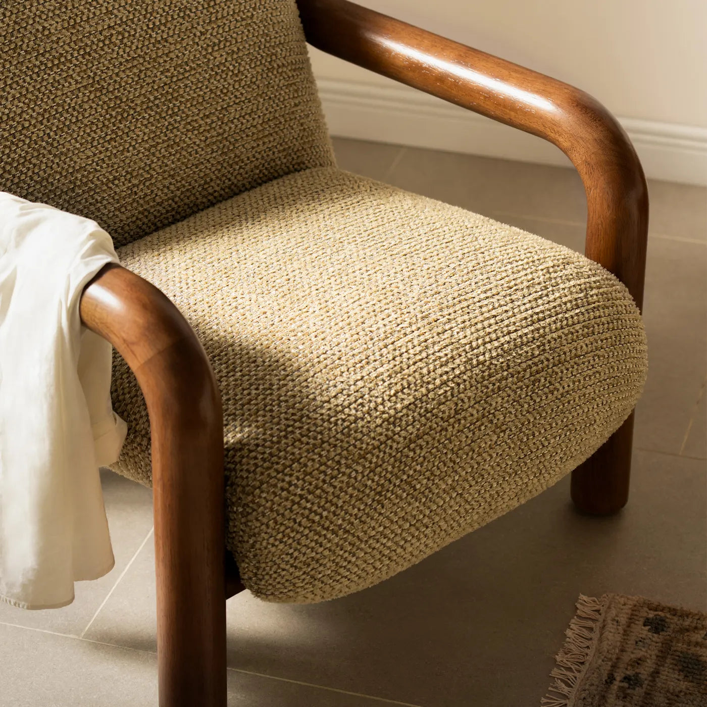 Wabi Sabi Solid Wood Armchair