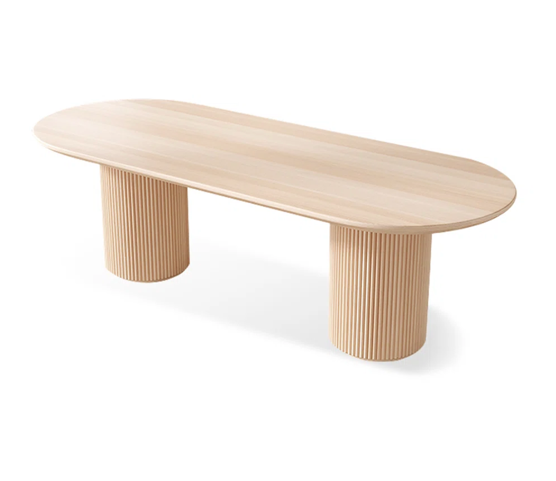 Oval Solid Wood Dining Set