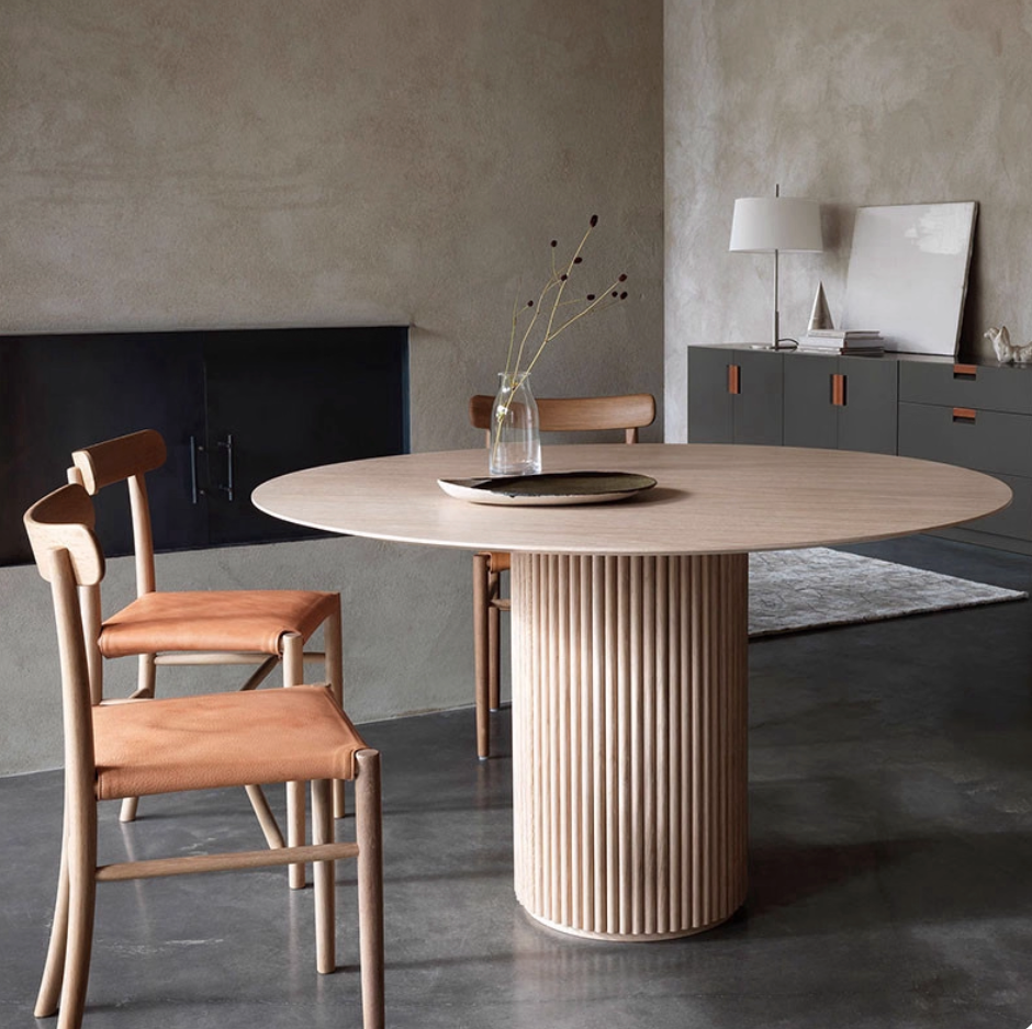 Round Pedestal Dining Table