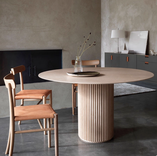 Round Pedestal Dining Table