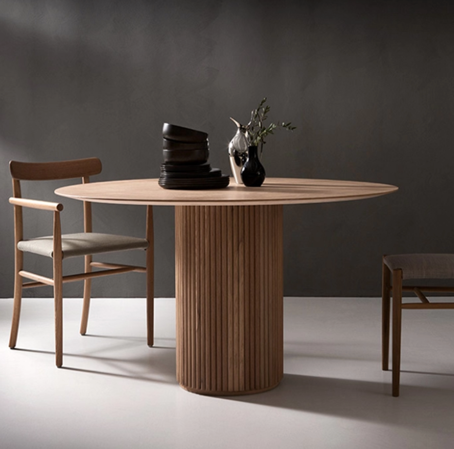 Round Pedestal Dining Table