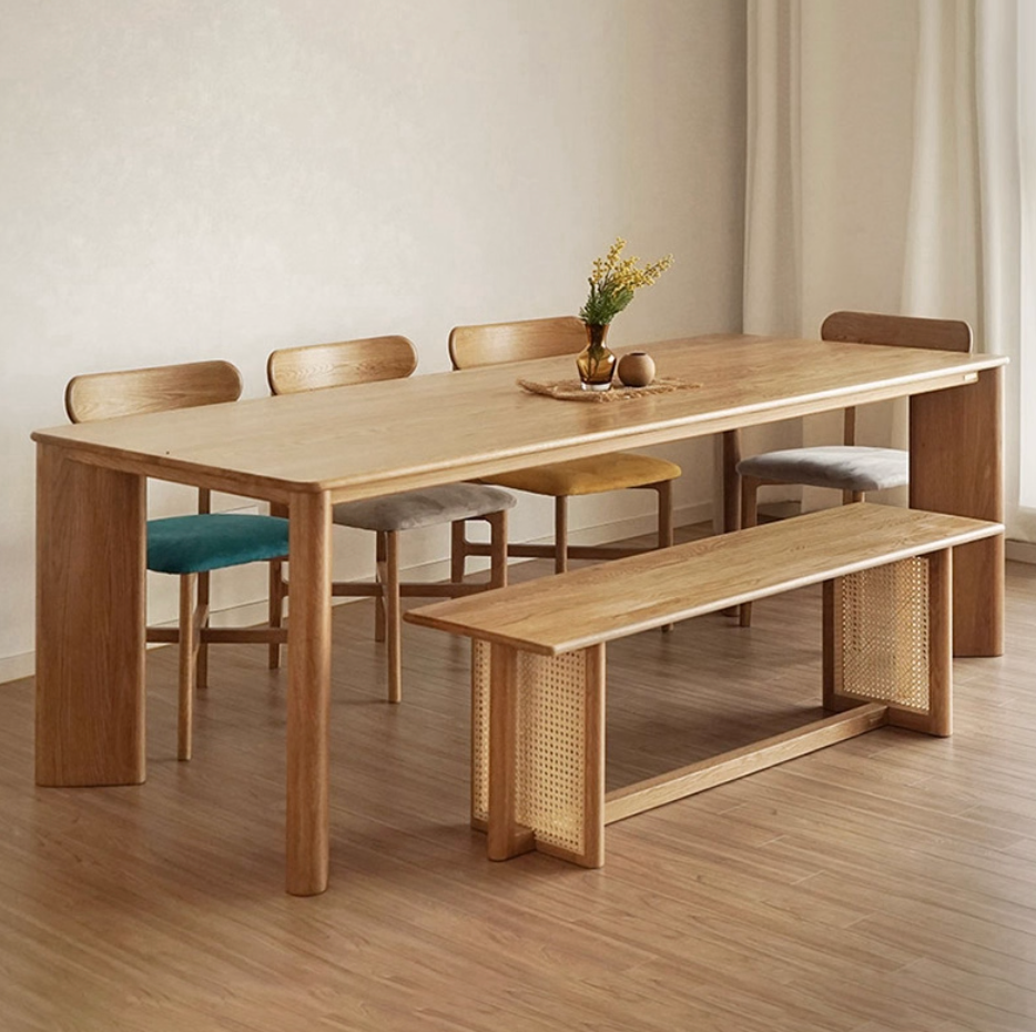 Japandi Wooden Dining Table
