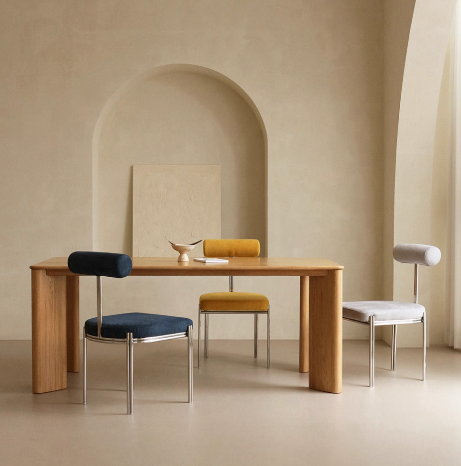 Japandi Wooden Dining Table